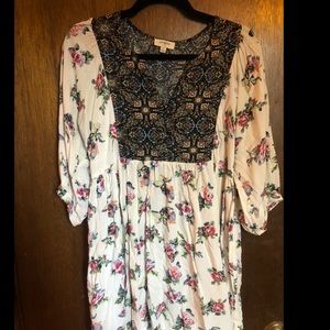 Floral print dress
